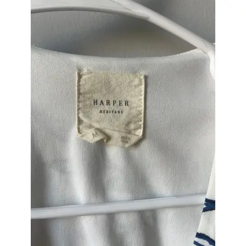 Harper Heritage White Floral Wrap Summer Dress