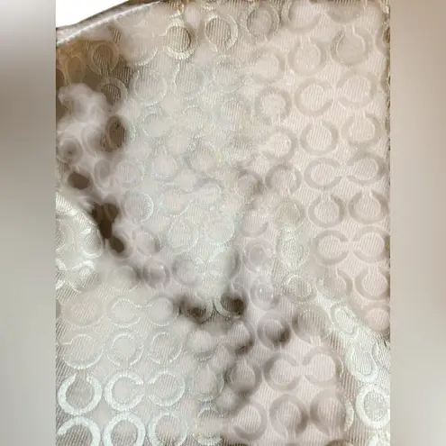 Coach Madison Op Art Phoebe Shoulder Bag Khaki Gold Hardware