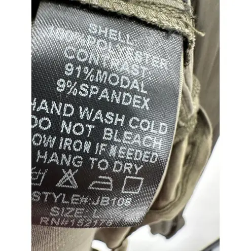 Reset Olive Green Satin Long Sleeve Wren Bodysuit Flowy Loose Women L NWT Size L