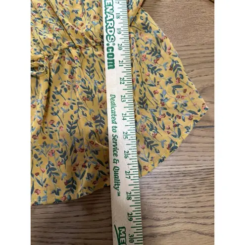 Ophelia Roe Anthropologie Women Size Large Floral Tiered Blouse Peasant Boho