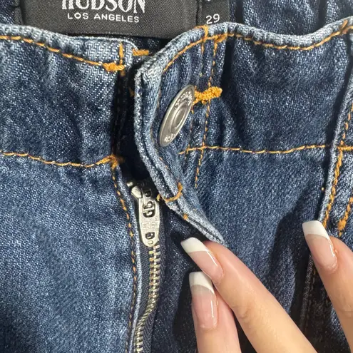 Hudson Remi High-Rise Straight Jeans Women 29 Blue Denim Minimal Modest Prep NWT