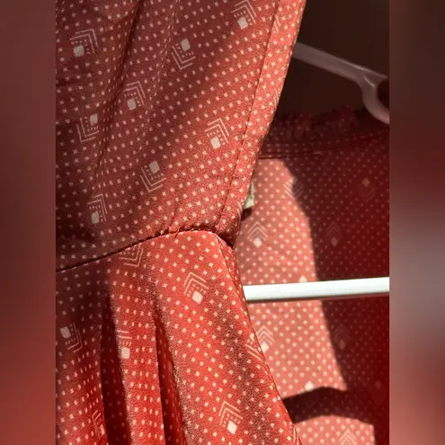 Saltwater Luxe LIKE NEW | Lena Peasant Mini Dress in Rose Dots Women’s Medium