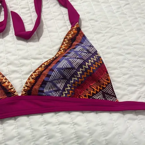 prAna Women’s Triangle Bikini Top Halter Ties Size Small