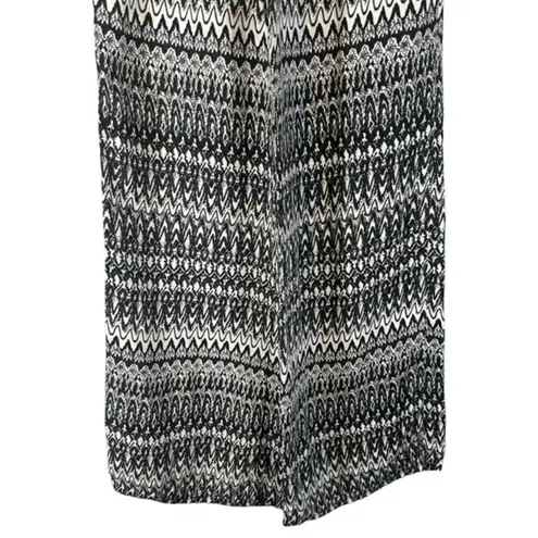 Denimlicious Black & White Print Boho Wide Leg Lounge Pants Women Sz S