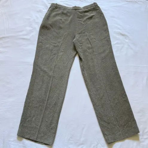 Armani Collezioni Women's Dark Brown Gray Pleated Pants Sz 10 Made in Italy