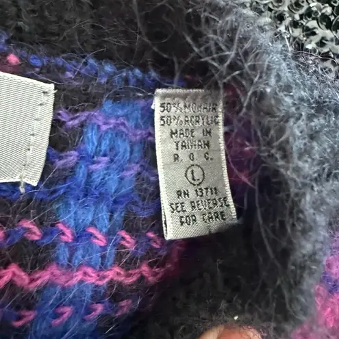 Vintage Amanda Smith Classic Mohair Blend Cardigan L Black Size L