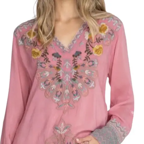 Johnny Was heavily embroidered Marie-Jade Blouse Extremely RARE