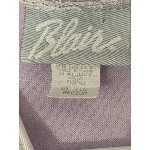 Blair  Short Sleeve Women’s Lavender Terrycloth Housedress Size Medium Vintage