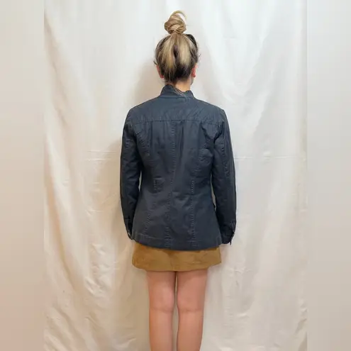 Pacific&Co Vintage 90s Denim . Spanish-Designed Bomber Cargo Utility Jacket - Navy - M