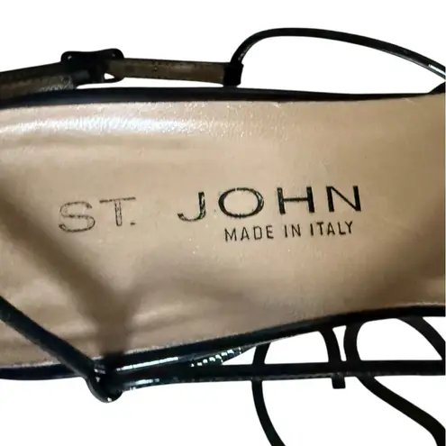 St. John Slingback Pumps Elegant Black Heels Size 8