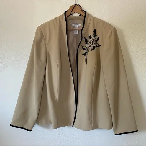 Dress Barn  Woman Open Blazer in Tan Size 22W