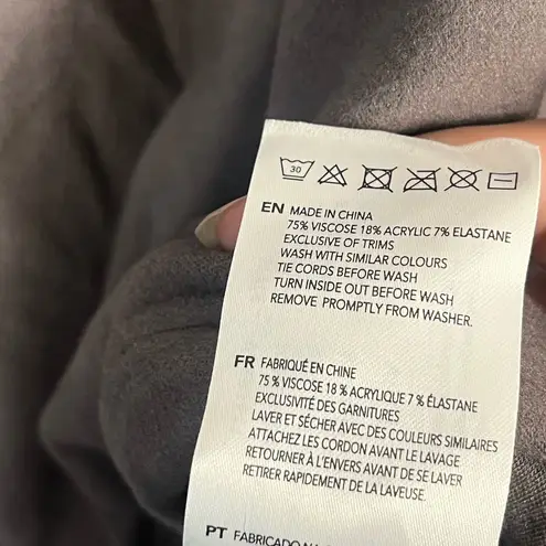 Varley New Portland High Neck Midlayer Sweater in Deep Charcoal size XS