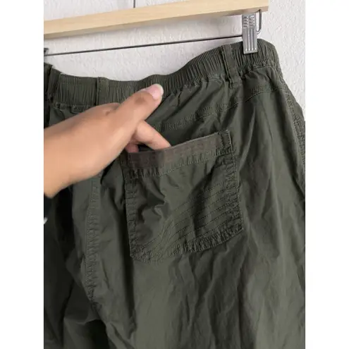 Ulla Popken Damen Crop Pants Women's 20 Olive High Rise Stretch Casual Outdoors Green Size undefined