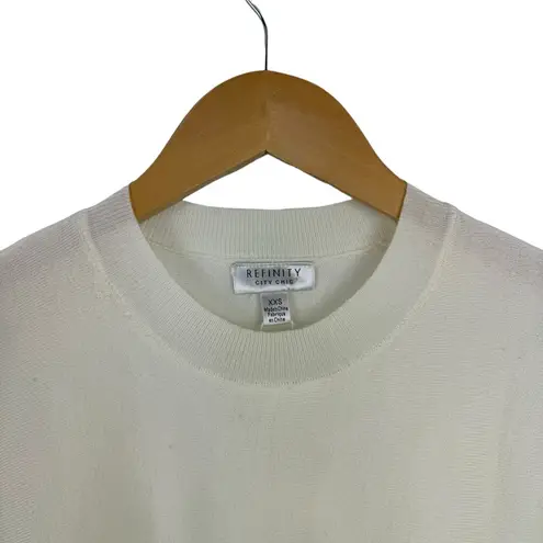 City Chic NWT Refinity Double Take Knit Jumper Sweater Cream Coastal Size 12
