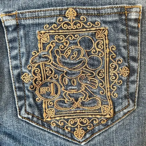 Disney  Parks Mickey Mouse Embroidered Bootcut Jean