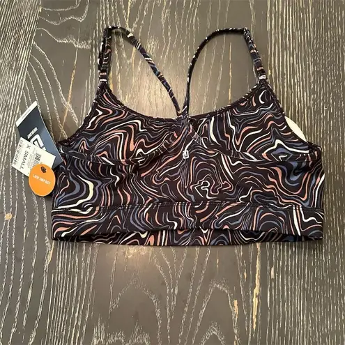 Ideology iD Women's Marble Print Low Impact Sports Bra XS Multicolor Racerback