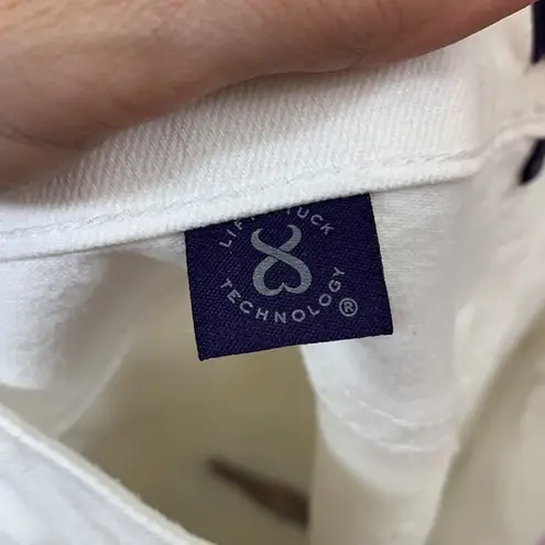 NYDJ White Cropped Lift Tuck Technology Jeans