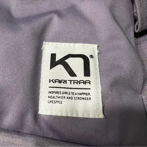 Kari Traa Nora Maria lavender Gray Heather Bomber Jacket medium down insulated