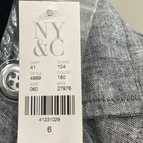 New York & Co. NY & Co NWT Blue Blazer Jacket size 6