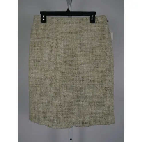 Anne Klein  Tweed Pencil Skirt 6