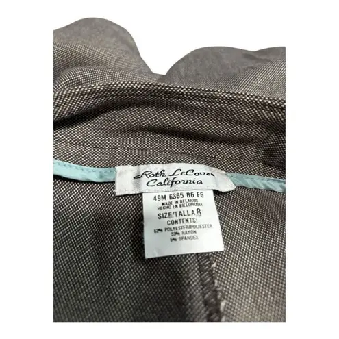 Roth LaCover Brown Slacks Size 8 Tan