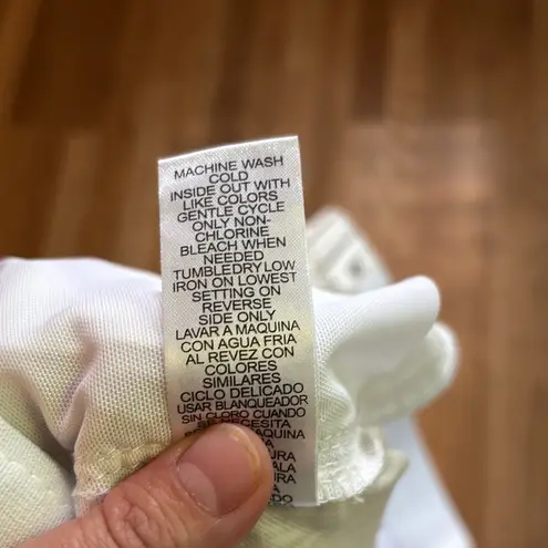 Democracy White and beige Jean Shorts sz 12