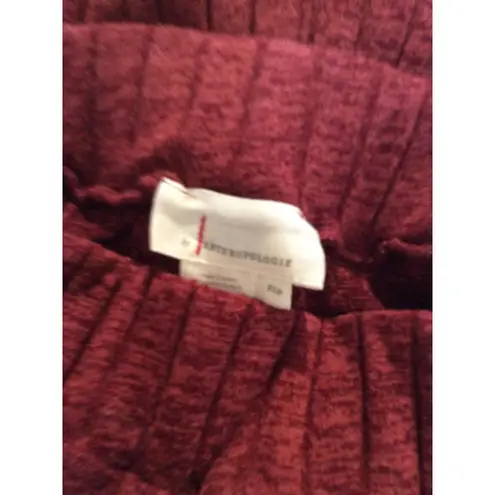 Anthropologie Pauline Midi Sweater Knit skirt XSP RED VNC Size undefined