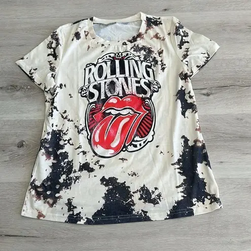 Nantuxent Designs Rolling Stones Tee Heather Charcoal S NWT IN PACKAGE Gray