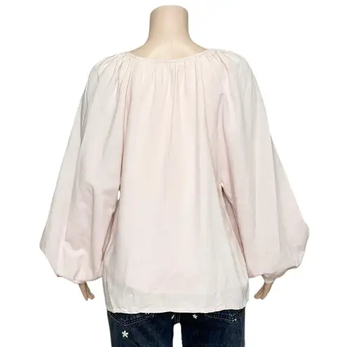 EMERSON FRY Frances Blouse, Shell Pink Linen, Medium