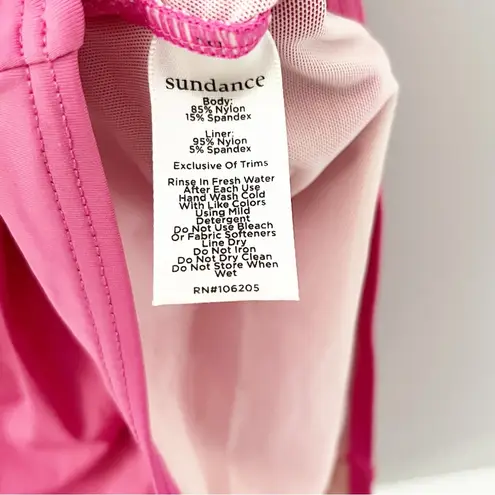 Sundance Pink One Piece Twist Front Barbiecore Bathing Swim Suit Size Size L