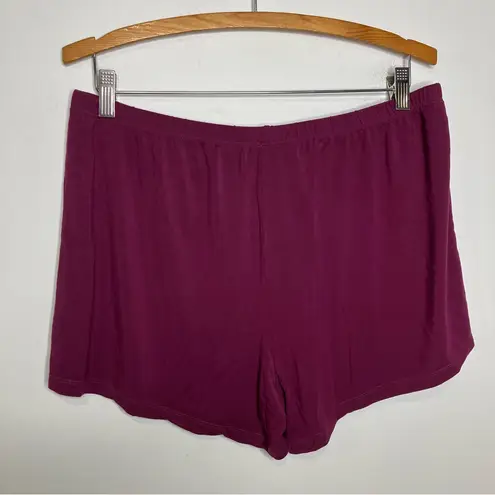 Lates by Kate cami tank and shorts pajama set wine color women’s size large Purple