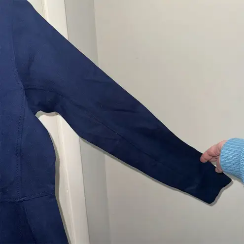 Duluth Trading Co Women's XS Navy Long Sleeve Knee Length Dress Blue