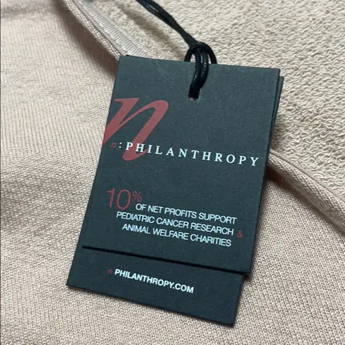 N: Philanthropy Peach Dress “Black Cat” Size Small