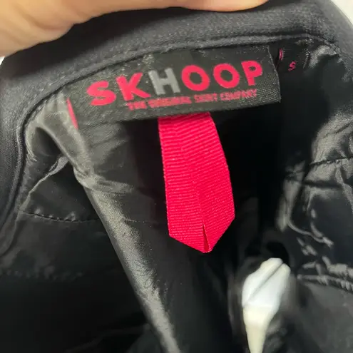 SKHOOP Patsy Short Skirt Black Gray Woven Knit Sweden Academia Women's Size S