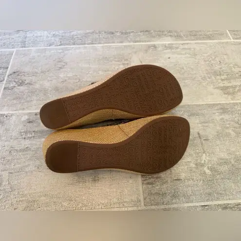 Vionic Polina Womens Flip Flop Platform Sandal Natural Snake 10 NWOT