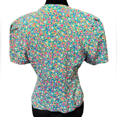 Maggy London Vintage Cottagecore Whimsical Boho Floral Two Piece Top Skirt Set