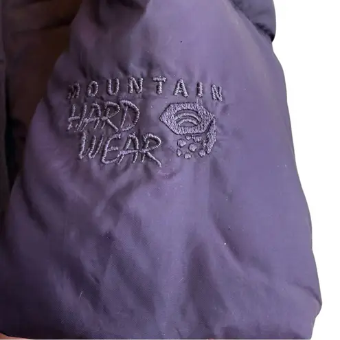 Mountain Hardwear Size L Quilted Down Puffer Jacket Purple Longline Winter Coat - Image 4