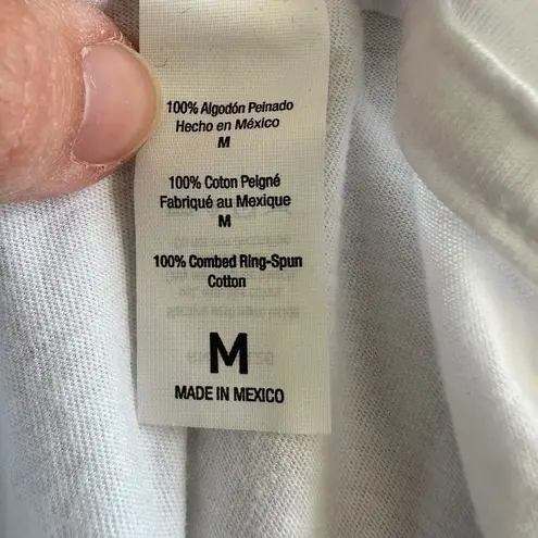 Tultex White Red Graphic Short Sleeve Crewneck “Be Golden Farm” T-Shirt