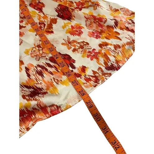 Strapless Floral Mini Sun Dress Flower Beach Coverup Tube Top Coastal Travel Vac Blue Size M