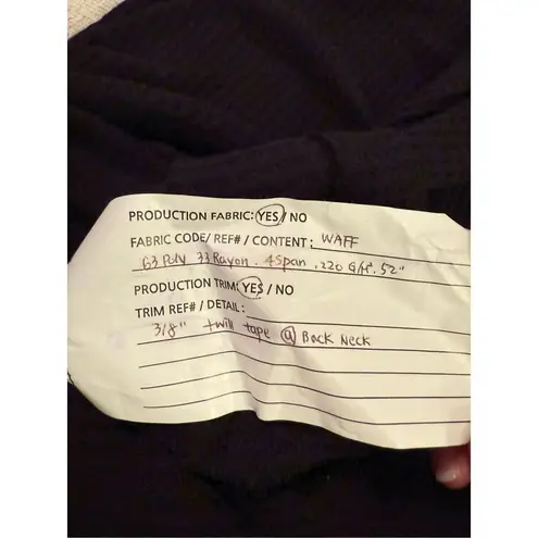 Meadow Rue Black Waffle Knit Turtleneck Long Sleeve Top Sz XS