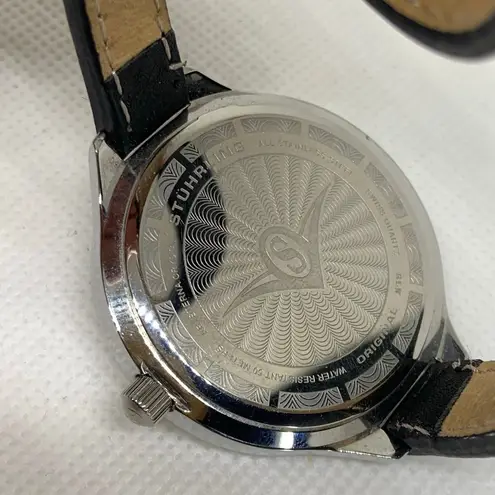 Stuhrling Swiss quartz Women's Wrap Watch Black Buckle leather 50MWR running