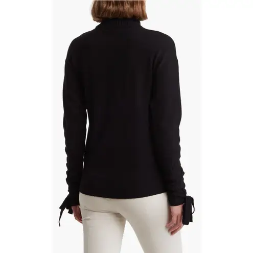 Ramy Brook Walt Turtle Neck Long Lace-Up Sleeve Top in Black, Size XS New w/Tag