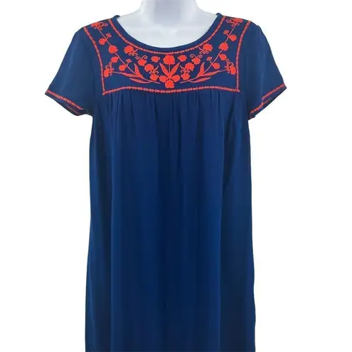 Old Navy  Embroidered Short Sleeve Tunic T-Shirt Dress XS