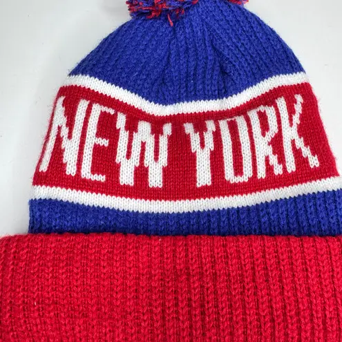 47 Brand NFL NY New York Giants 47’Brand Winter Pom Pom Beenie Hat one size