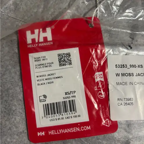 Helly Hansen Women’s Moss Jacket – Black – Size XS – NEW with Tags