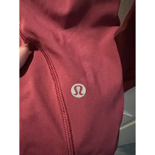 Lululemon All The Right Places Crop Violet Red Womens 6 Pink