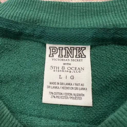 PINK - Victoria's Secret  NDSU North Dakota State Bison Green Gold Sweatshirt L