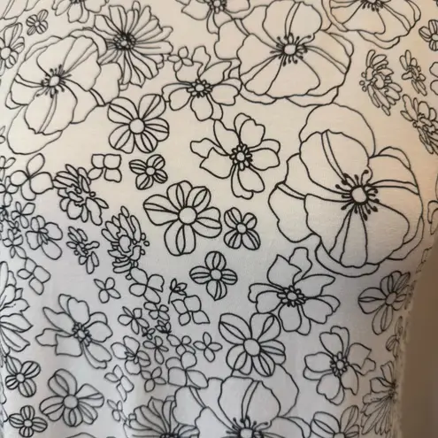 J. Jill Women’s Floral Sleeveless Top Size S White