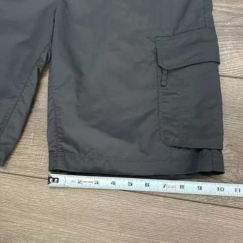 REI Cargo Nylon Bermuda High Rise Hiking Casual Shorts Size 2 Gray