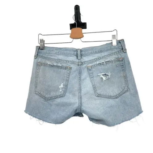 Rag and Bone  Boyfriend Shorts in‎ Dixon Blue Wash Distressed Denim Size 26